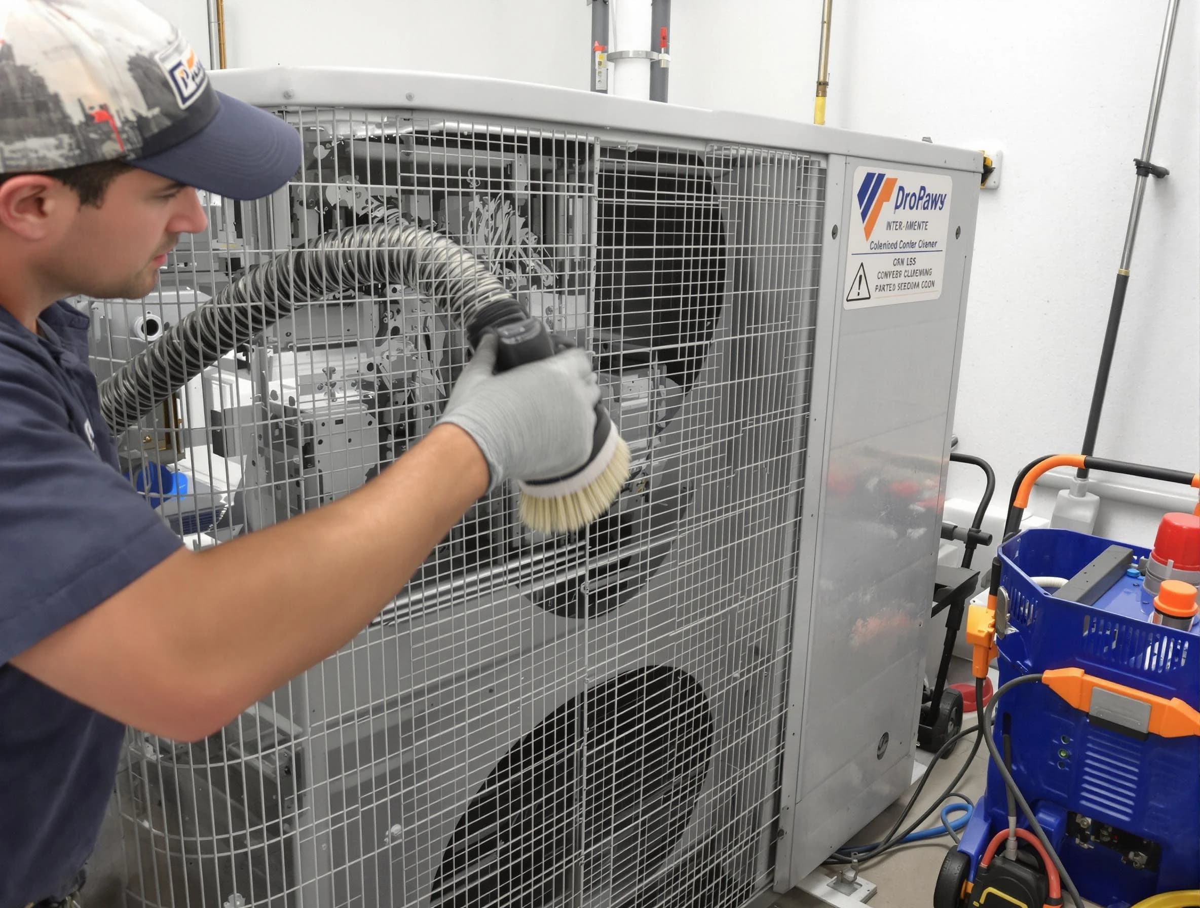 Cottonwood Heights Air Duct Cleaning specialist performing precision AC coil cleaning for improved system performance in Cottonwood Heights