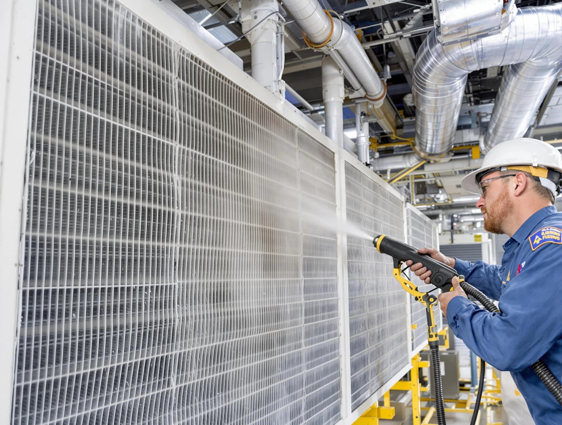 Professional commercial coil cleaning by Cottonwood Heights Air Duct Cleaning in Cottonwood Heights