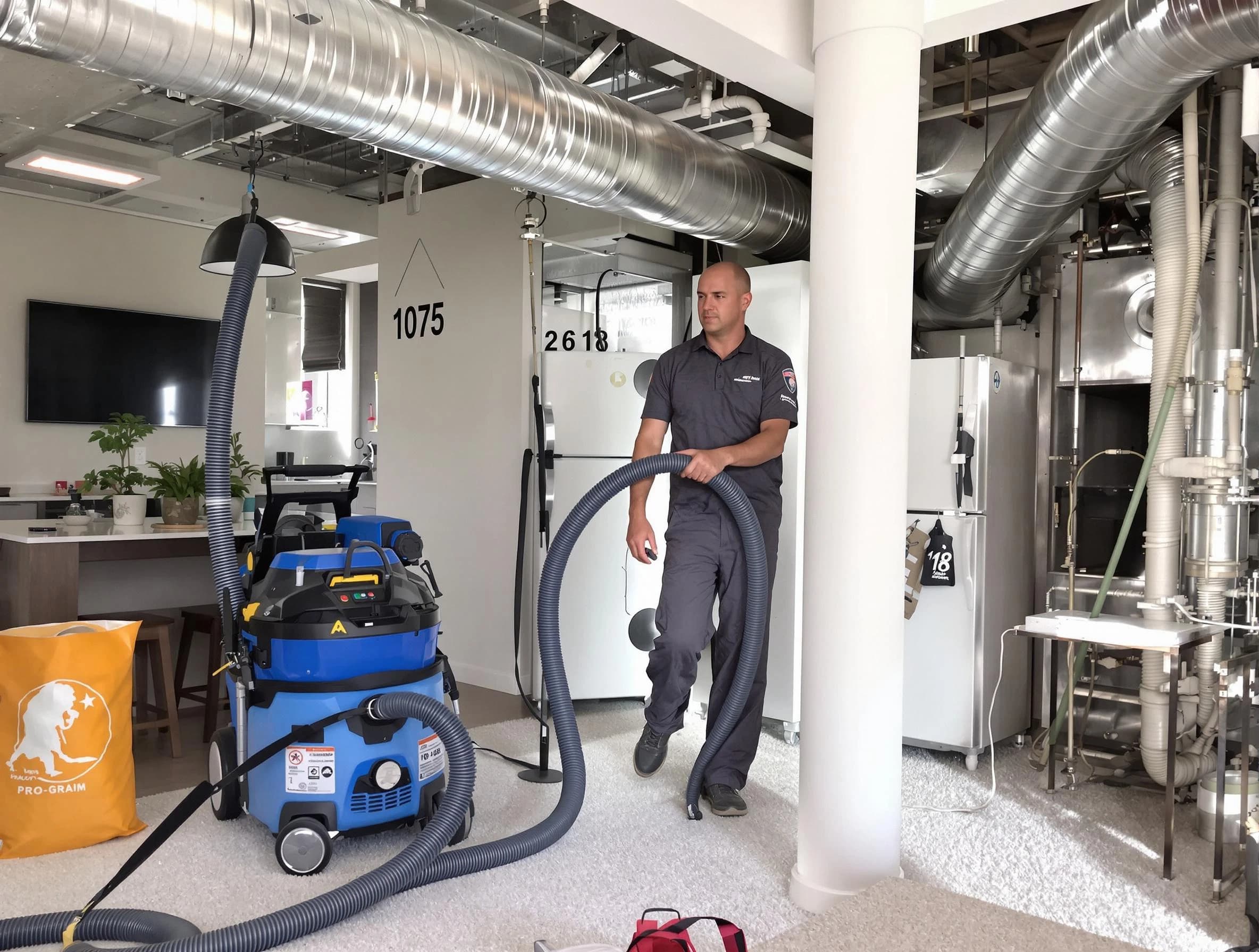 Cottonwood Heights Air Duct Cleaning expert performing detailed indoor duct cleaning for improved air quality in Cottonwood Heights
