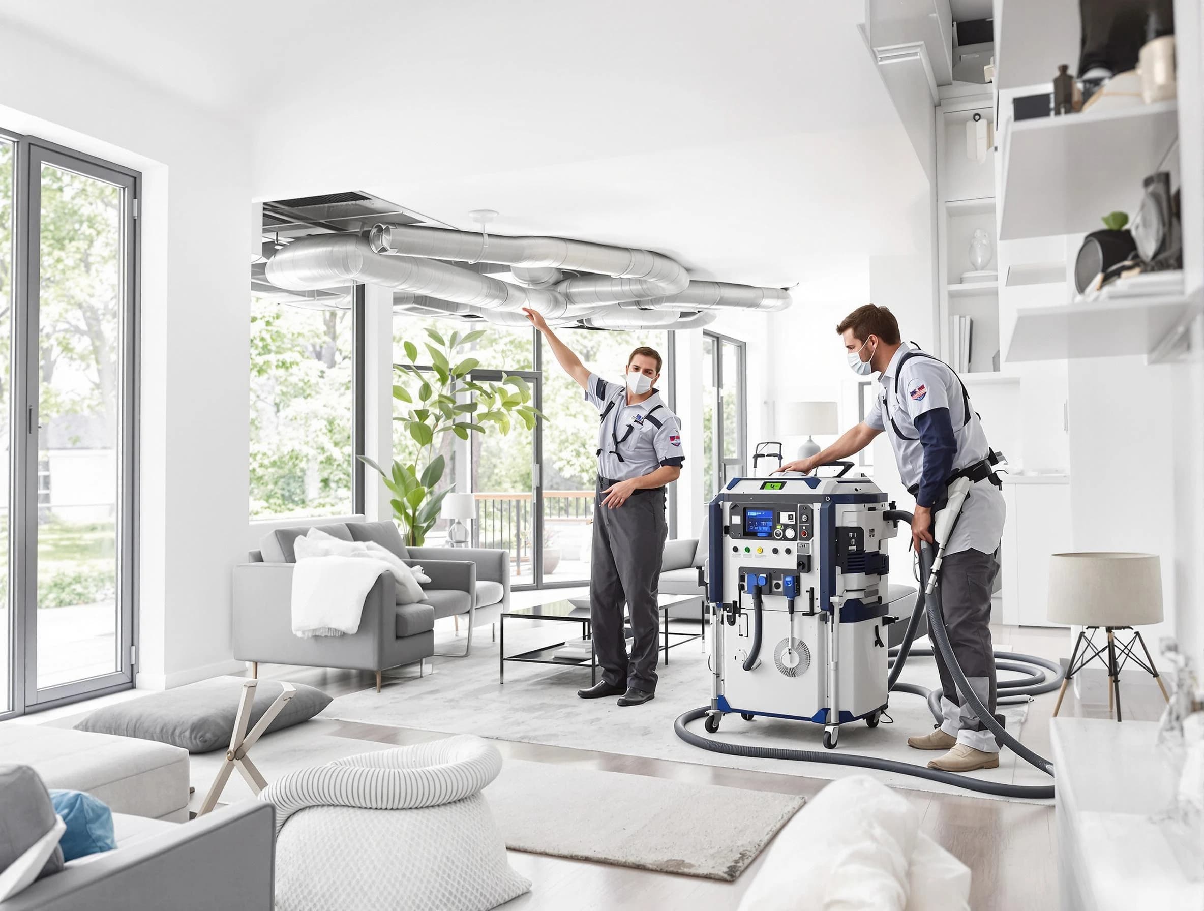 Cottonwood Heights Air Duct Cleaning professional conducting pure air duct cleaning with state-of-the-art equipment in Cottonwood Heights