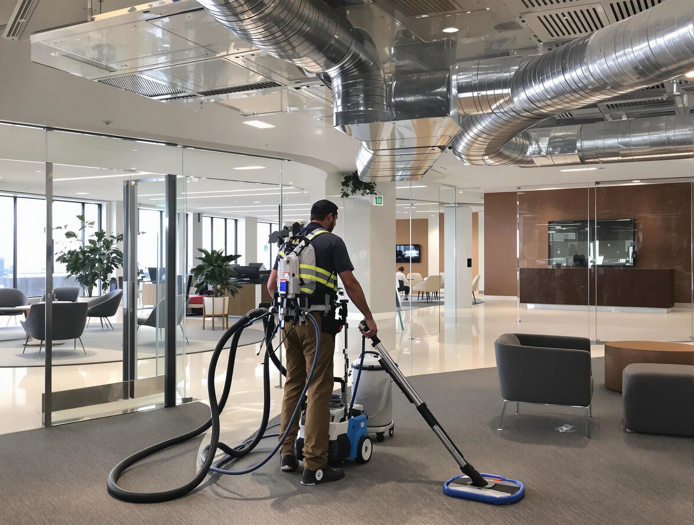 Commercial duct cleaning service by Cottonwood Heights Air Duct Cleaning in Cottonwood Heights