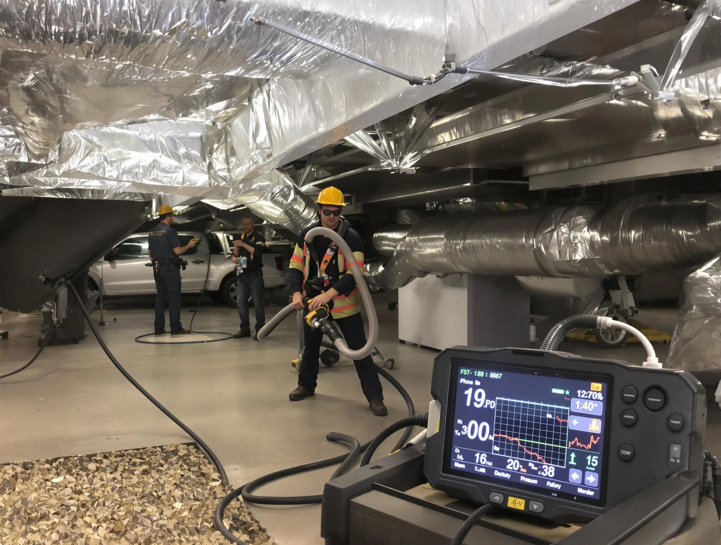Professional negative pressure duct cleaning by Cottonwood Heights Air Duct Cleaning in Cottonwood Heights